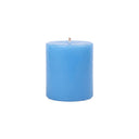 Lake Blue Pillar Candle 75mm