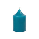 Turquoise Pillar Candle 75mm