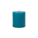 Turquoise Pillar Candle 75mm