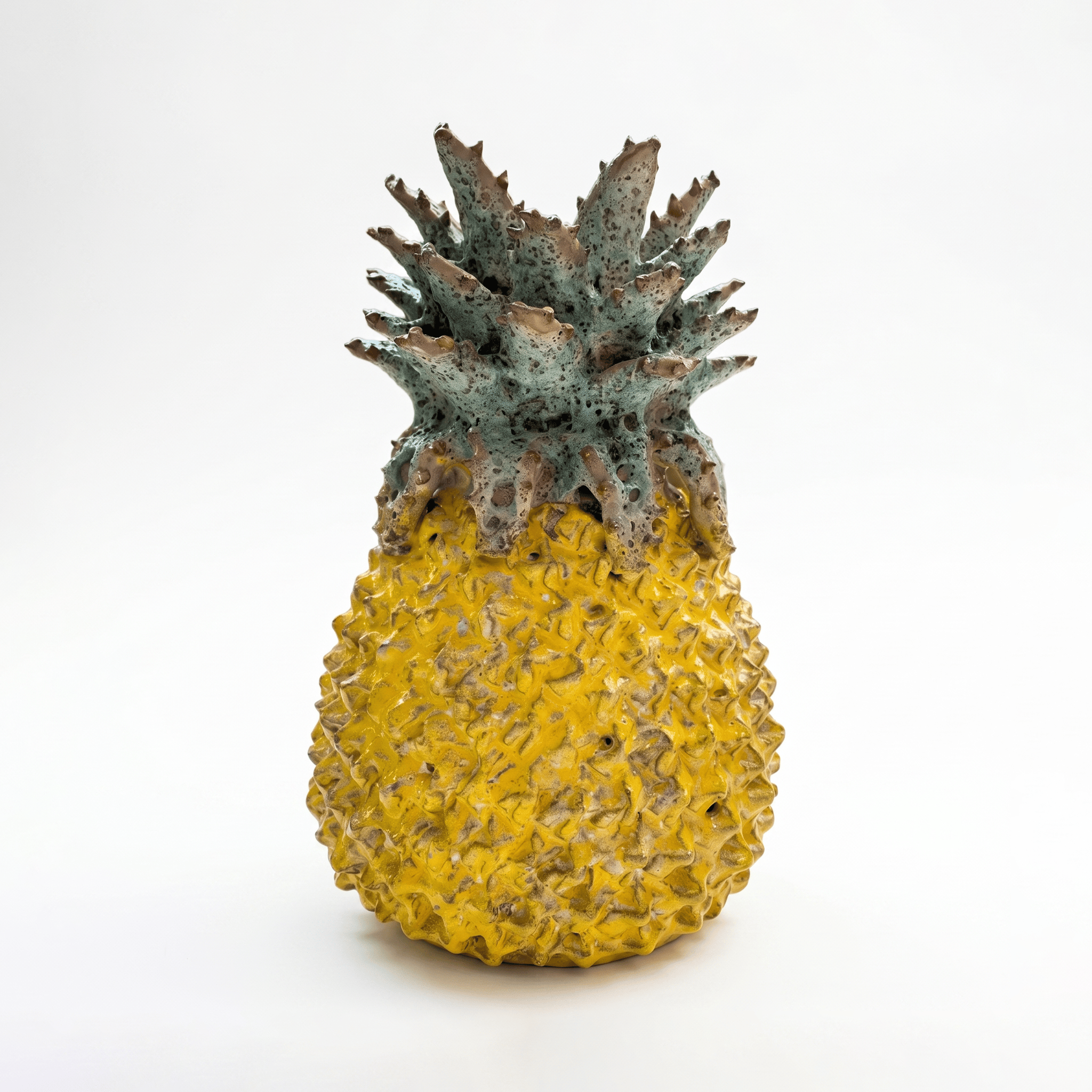 Yellow Pineapple Vase 23cm | Colourful Ceramic Home Décor – Little & Fox