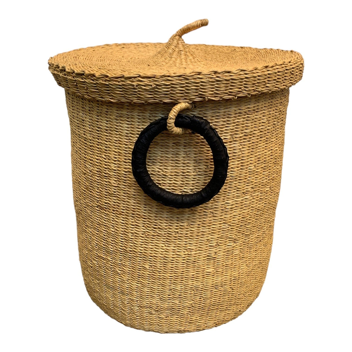 Woven Natural Small Basket with Lid