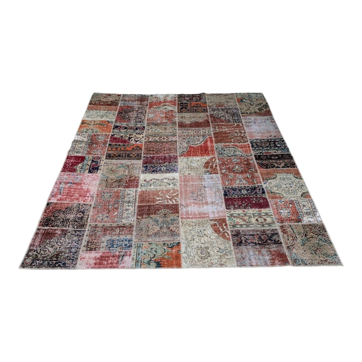 Rusty Red Patchwork 3x4m Rug Little & fox