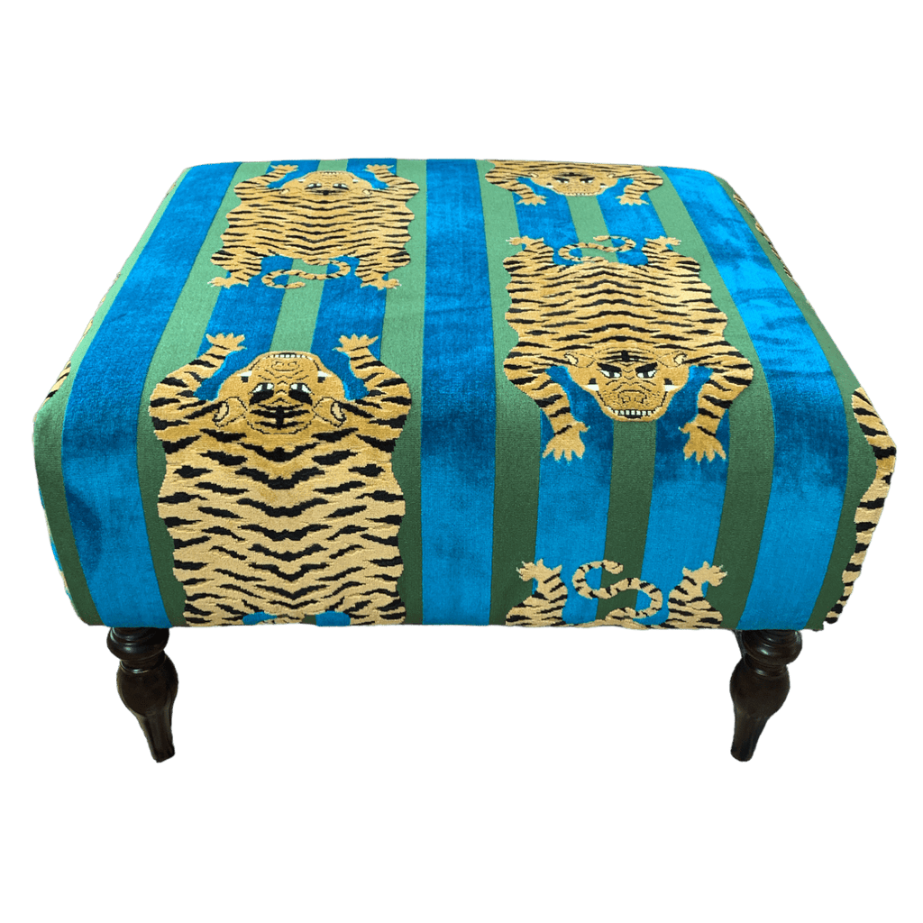 Schumacher Tiger Ottoman Little & Fox
