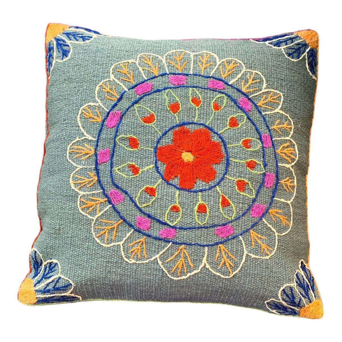Begonia Embroidered 45x45cm Cushion