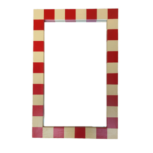 Checkerboard Red Mirror