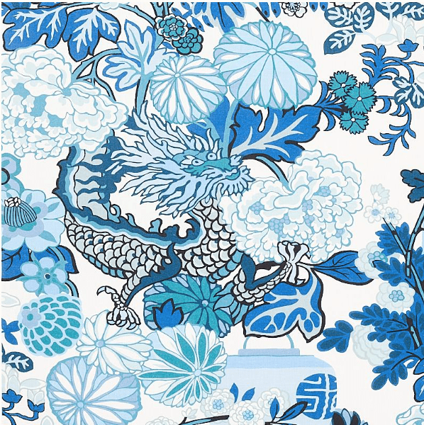 Chiang Mai China Blue Indoor/Outdoor Fabric
