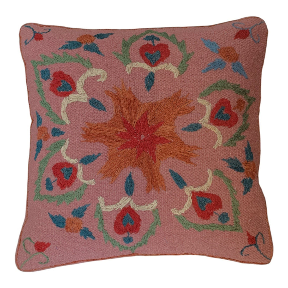 Marigold Embroidered 45x45cm Cushion