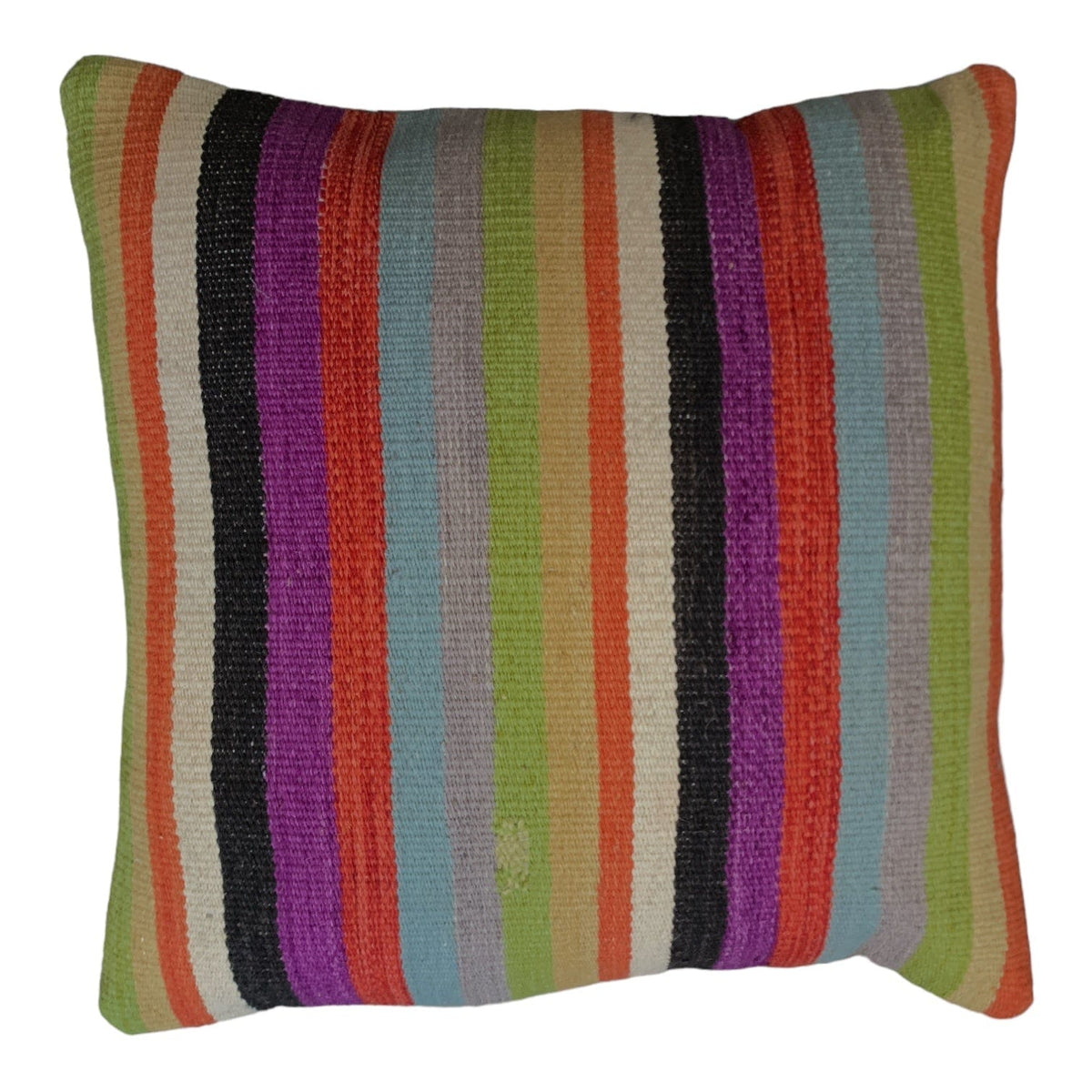 Summer Stripe Embroidered 45x45cm Cushion