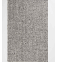 A speckled grey rug.