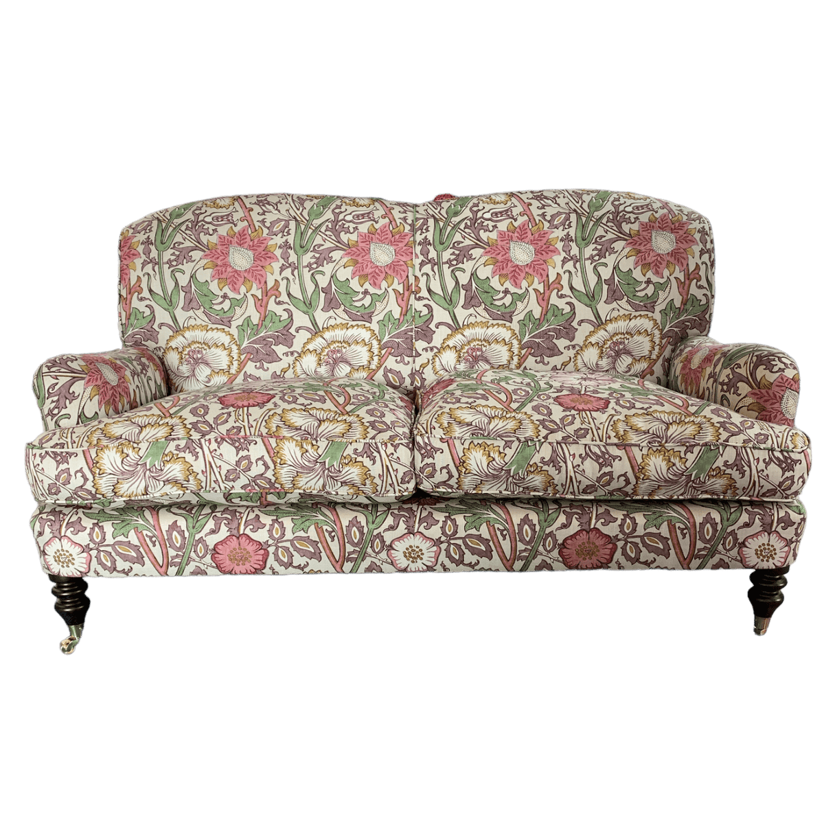 Charleston 2.5 Seater Sofa Morris & Co. Pink and Rose