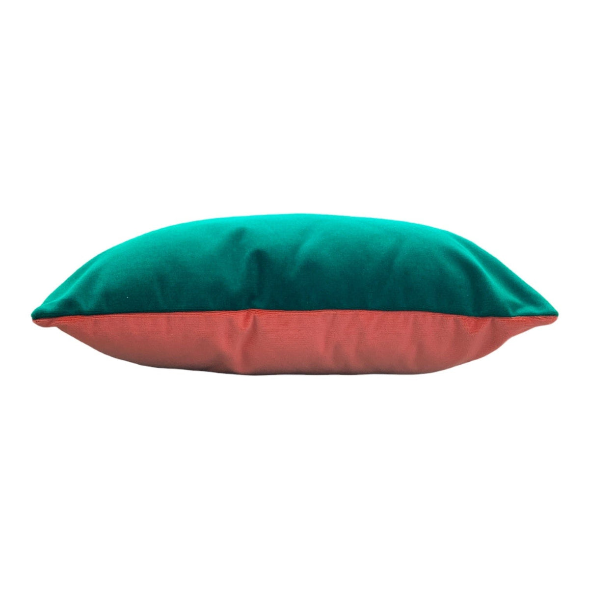 South Beach Coral & Emerald 55x40cm Outdoor Cushion Little & Fox