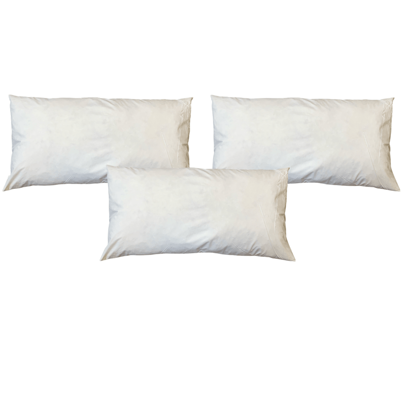 100x54cm Feather Cushion Inner Bundle of 3