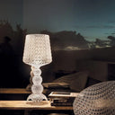 A mini transparent Kabuki lamp by Kartell.