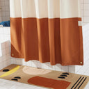 Orient Clay Canvas Shower Curtain Little and Fox