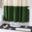 Orient Pine Canvas Shower Curtain