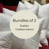 Bundles of 2 Feather Cushion Inners