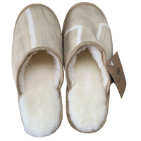 Beige Kelly XL White Slippers Little & Fox