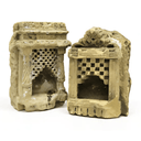 Carved Stone Candle Holder