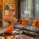 Charleston 2.5 Seater Sofa in Zoe Zebra