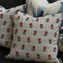 Claret Rose 50x50cm Piped Cushion