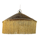 Gold Fringed Pandan Pendant Lampshade Little & Fox