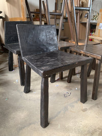 Black Teak Primitive Chair