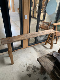 Teak Trough Rustic Bench