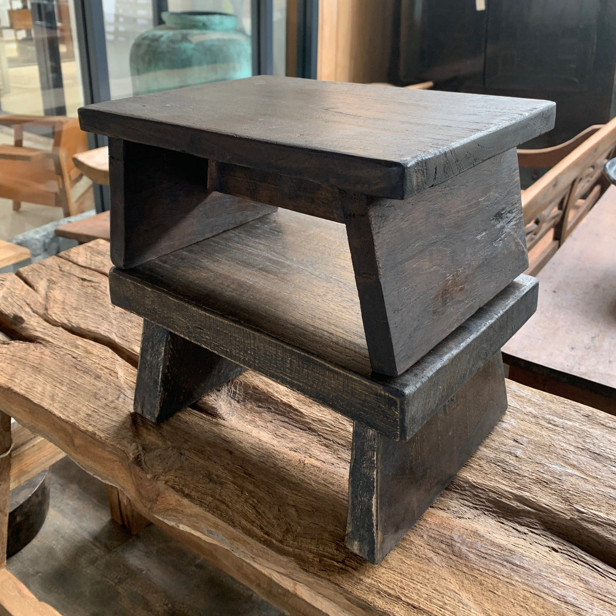 Mini Teak Stool