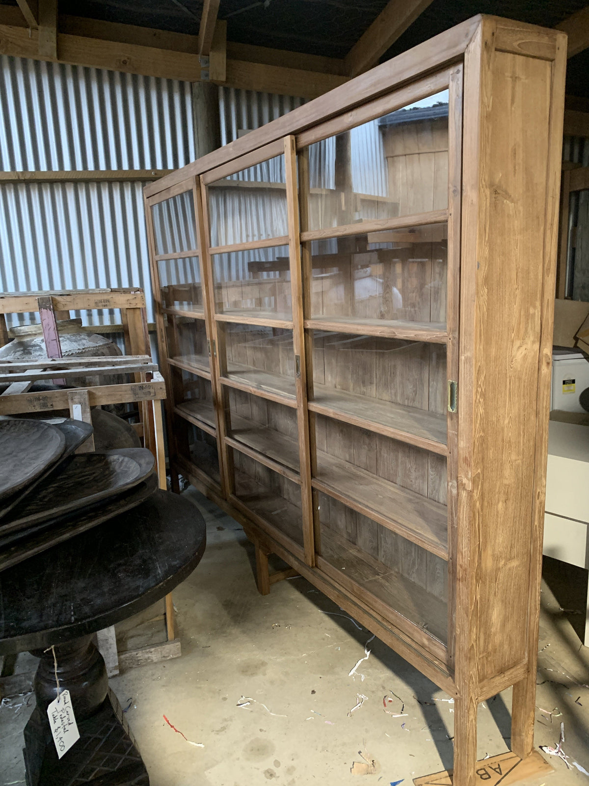 Teak Book Cabinet