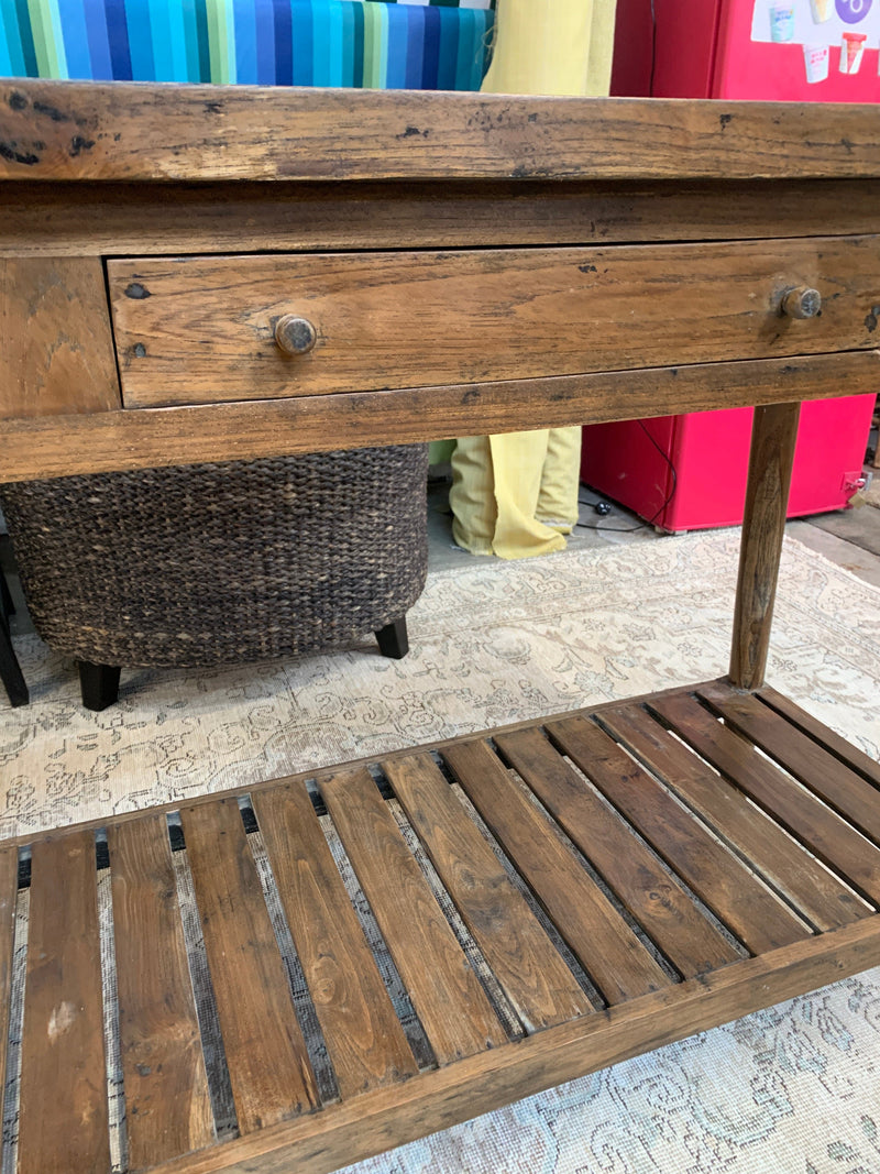 Sleigh Console Table