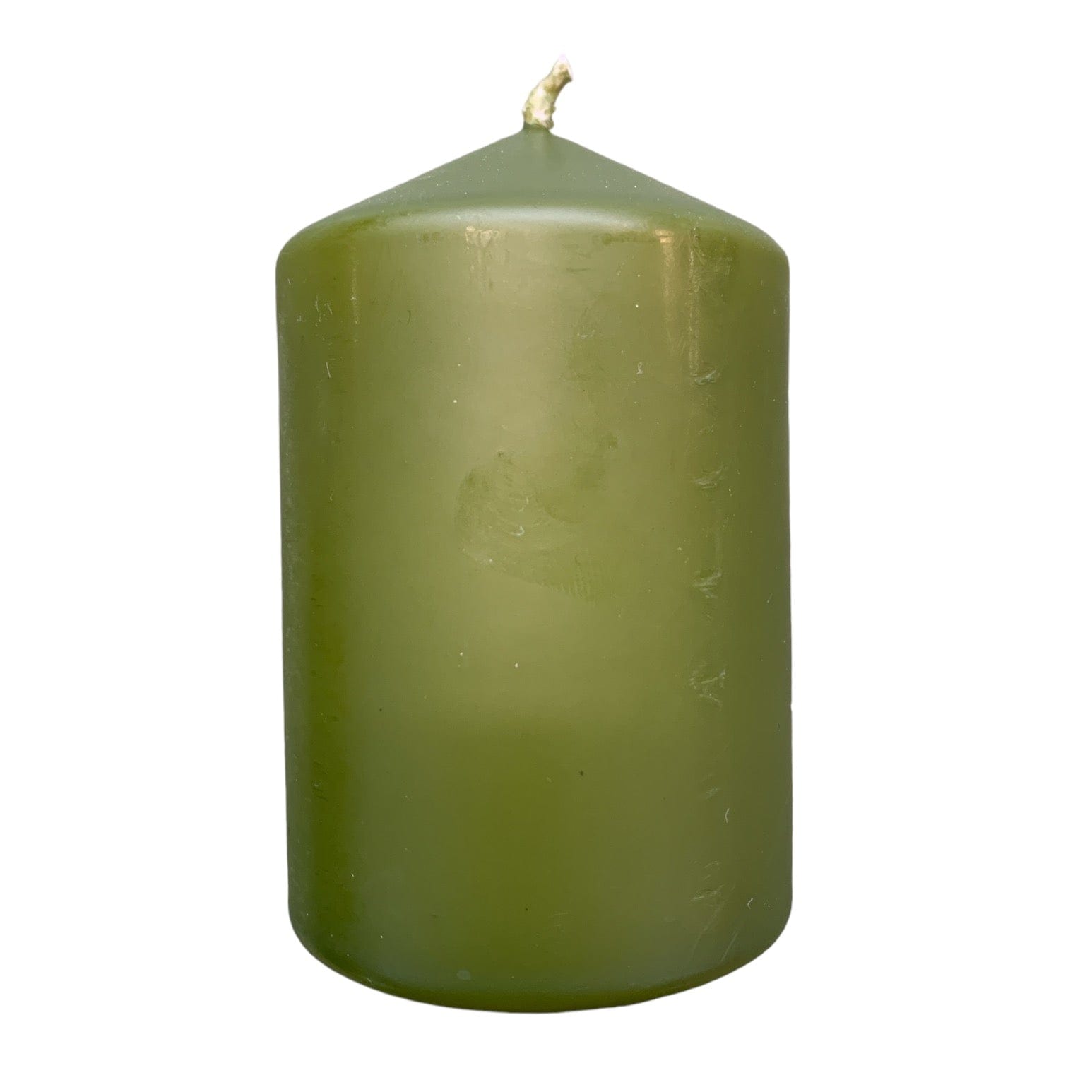 Olive Pillar Candle 100mm