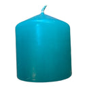 Turquoise Pillar Candle 75mm