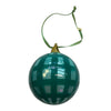 Gingham Bauble Emerald and Sage