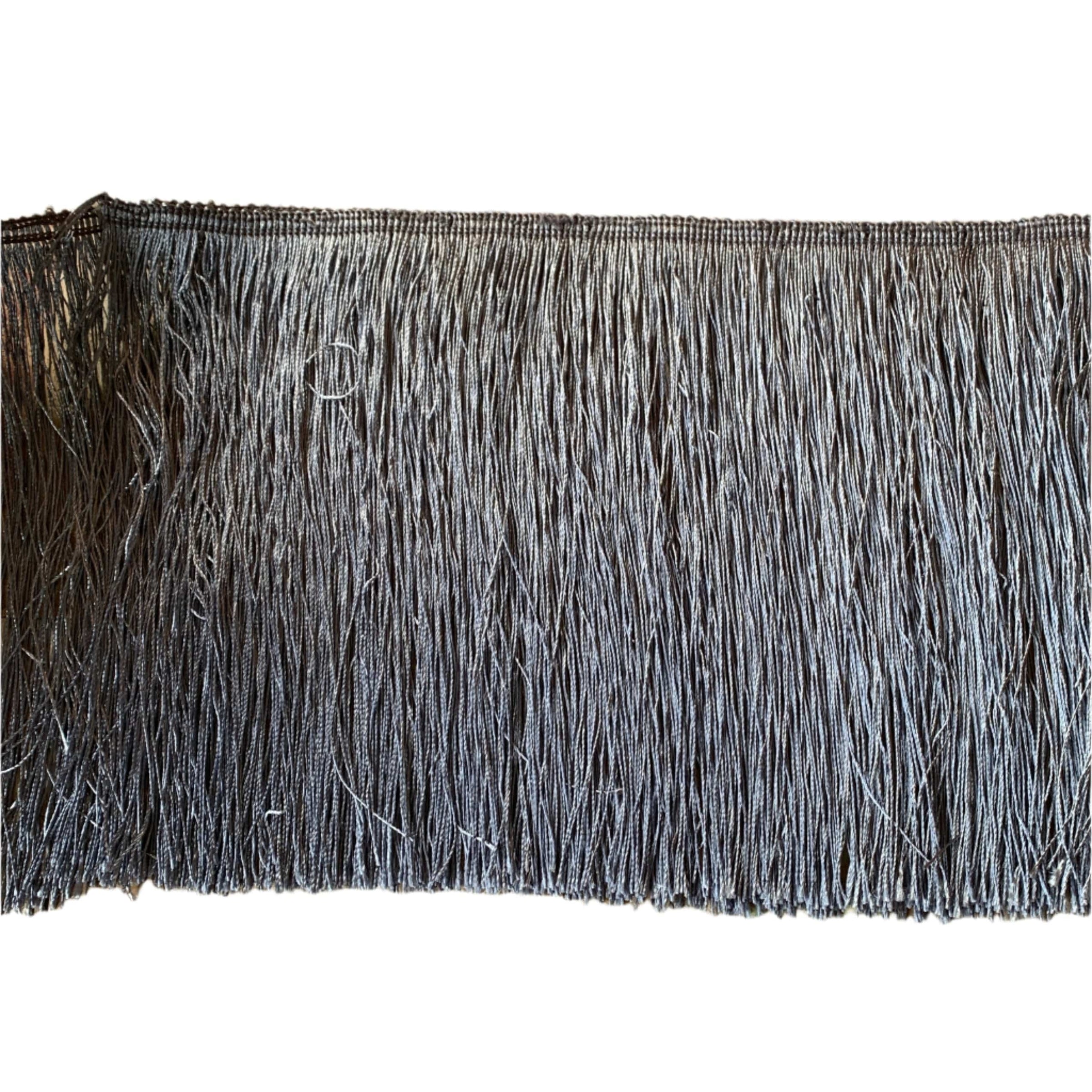Grey Tassel Fringe Trim