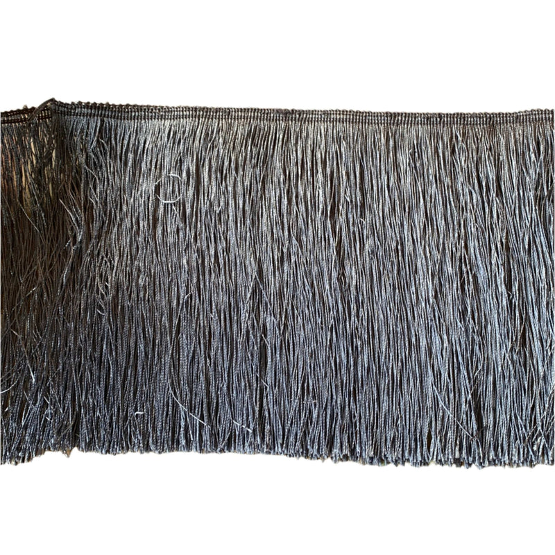 Grey Tassel Fringe Trim