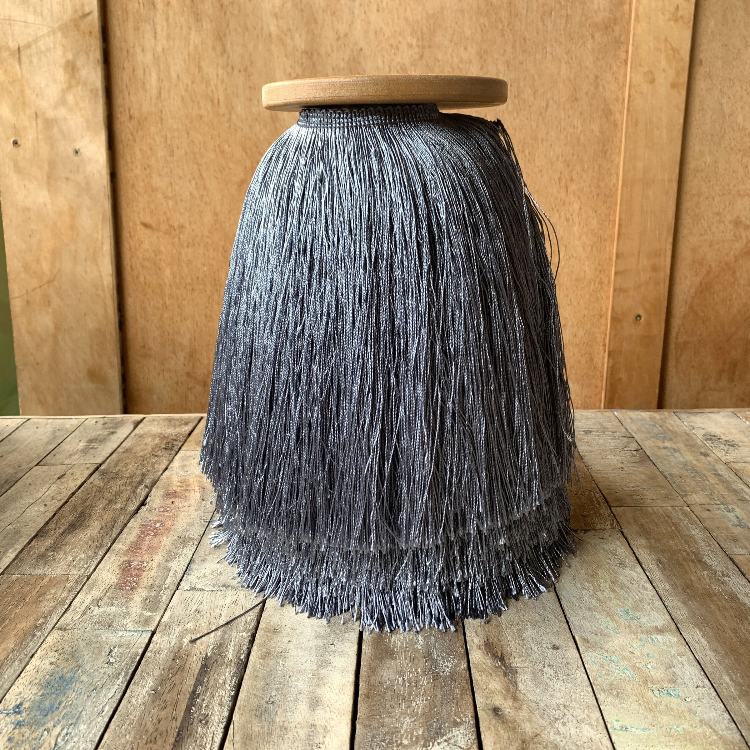 Grey Tassel Fringe Trim