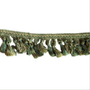 Green and Gold Tassel Fringe Trim