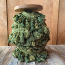 Green and Gold Tassel Fringe Trim