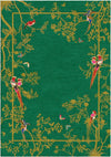 Jardin De Orient Green Hand Tufted 274 x 183cm Rug