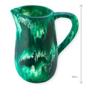 Resin Swirl Tall Jug Teal