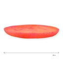 Super Large Resin Swirl Platter Persimmon