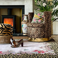 Leopard Florals Hand Tufted Rug PRE ORDER