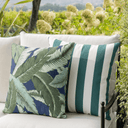Cabana Forest Wide Stripe Outdoor Fabric