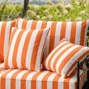 Cabana Orange Stripe Outdoor Fabric