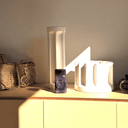 Ngutu Pā Handblown Glass Candle 390g Plum
