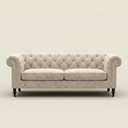 Custom Arthur 3 Seater Chesterfield Sofa