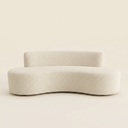 Marilyn Boucle Curved Sofa