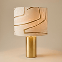 Graffito Gold 16" Drum Lampshade