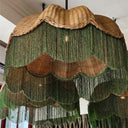 Rattan Tassel Pendant Lampshade