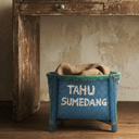 Blue Market Bamboo Basket